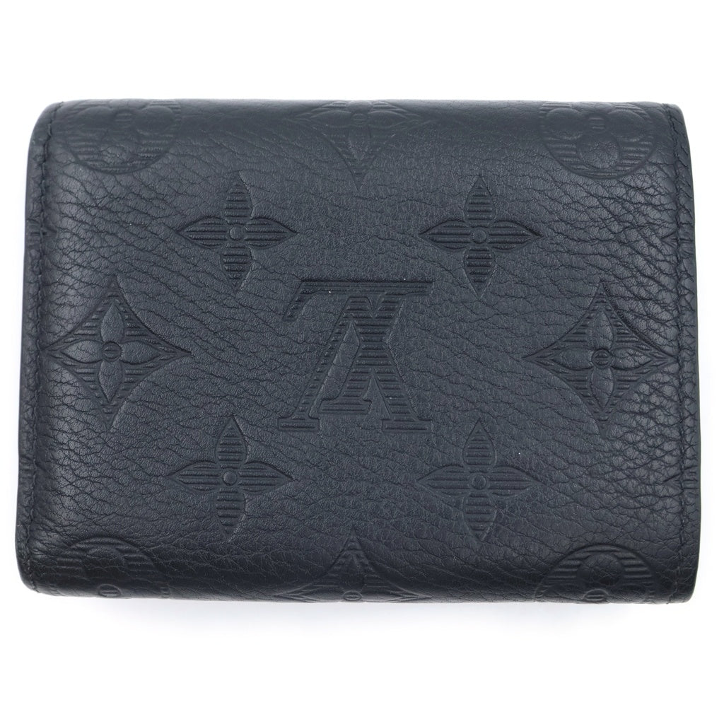 LOUIS VUITTON(ルイヴィトン) モノグラム・シャドウ ヴィクター・ウォレット コンパクトウォレット 三つ折り財布 ブラック レザー M12635 レディース