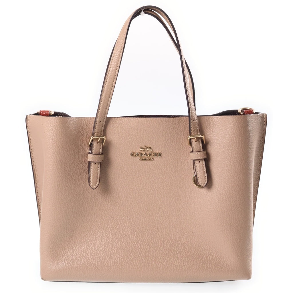 COACH(コーチ) モリー トート25 レザー 2WAY ハンド ショルダーバッグ ベージュ C4084 レディース
