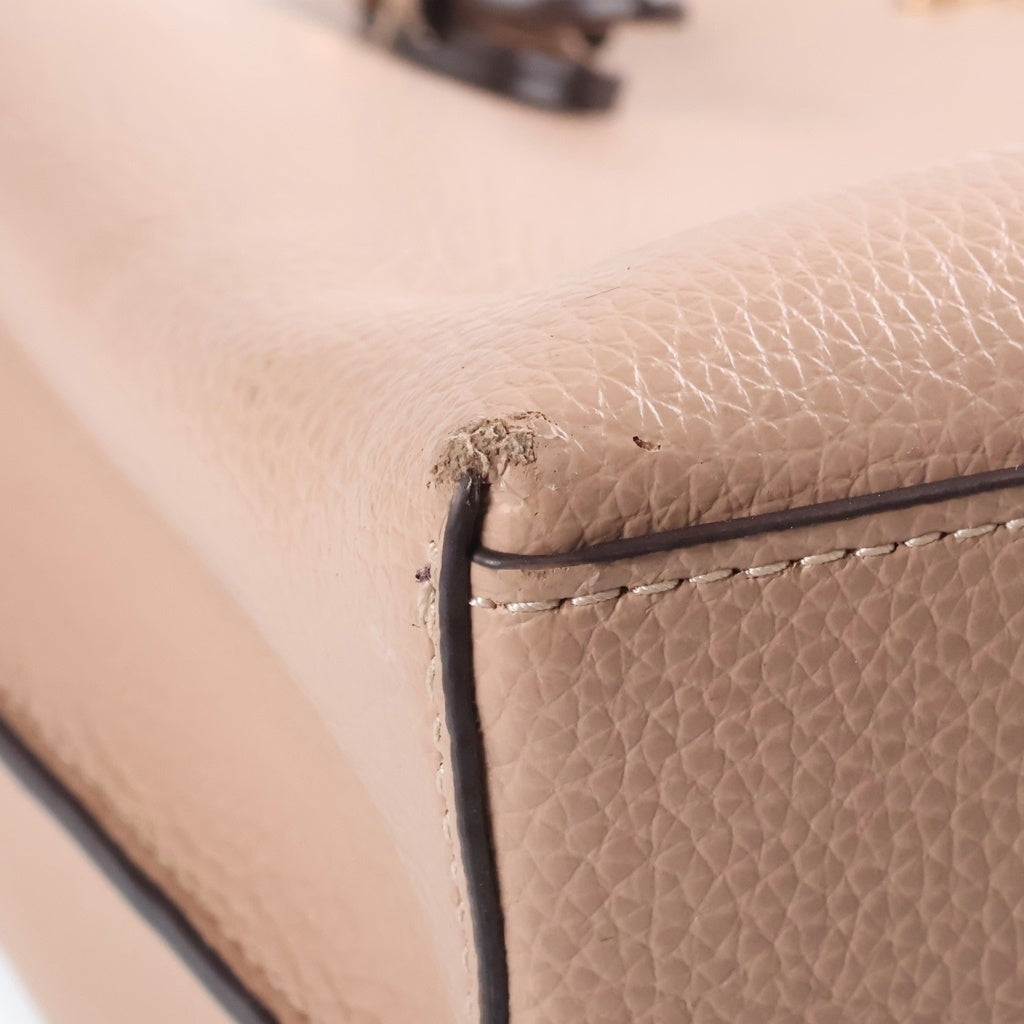 COACH(コーチ) モリー トート25 レザー 2WAY ハンド ショルダーバッグ ベージュ C4084 レディース