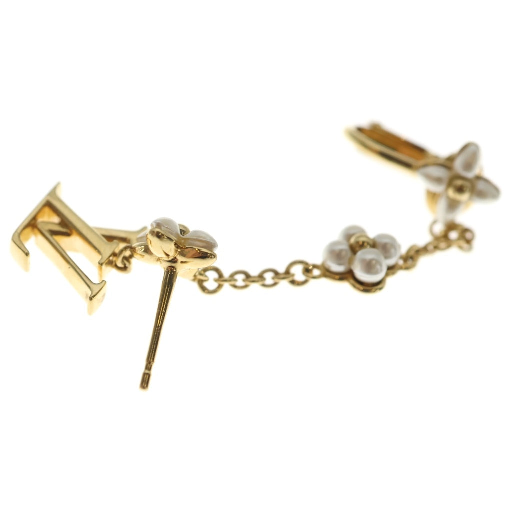 LOUIS VUITTON(ルイヴィトン) モノグラム フローラグラム ピアス イヤーカフ 片耳用 メタル ゴールド フェイクパール M01026 レディース