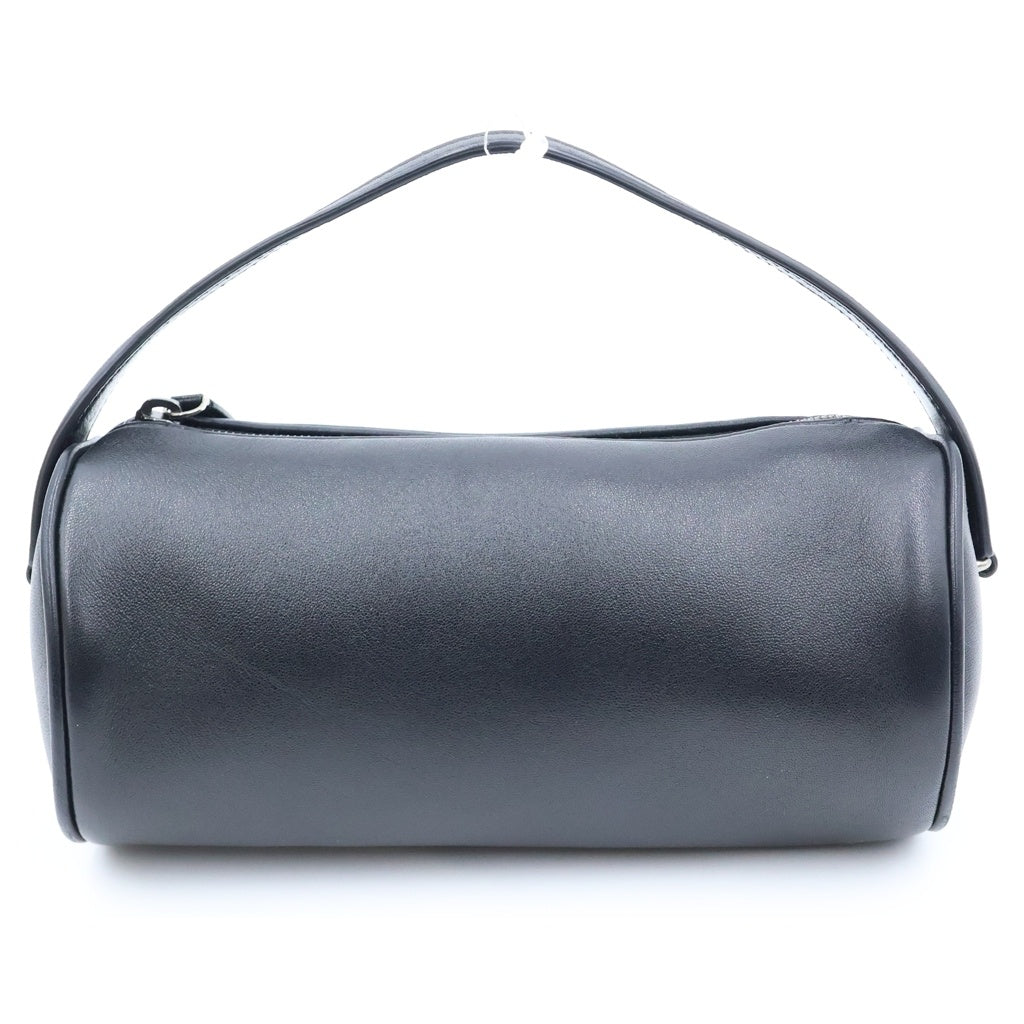 THE ROW(ザロウ) Round 90s Bag ハンドバッグ ブラック シープスキン W1709 L108 BLACK ANS レディース