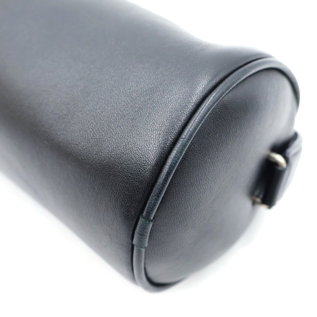THE ROW(ザロウ) Round 90s Bag ハンドバッグ ブラック シープスキン W1709 L108 BLACK ANS レディース