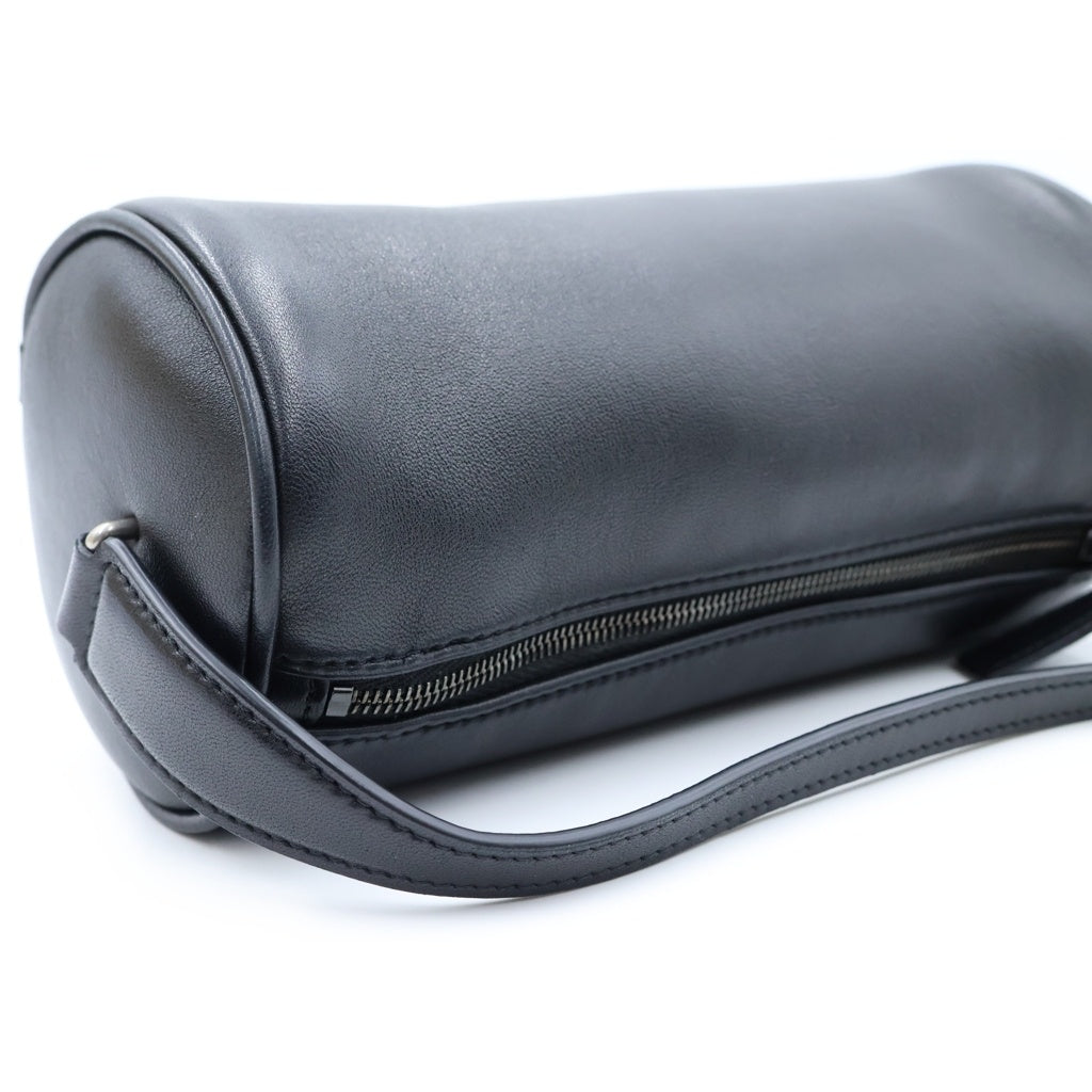 THE ROW(ザロウ) Round 90s Bag ハンドバッグ ブラック シープスキン W1709 L108 BLACK ANS レディース
