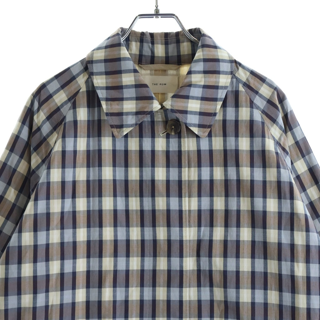 THE ROW(ザロウ) Tavishina coat カーコート ライトアウター チェック柄 マルチカラー #2 8767-W3791 レディース