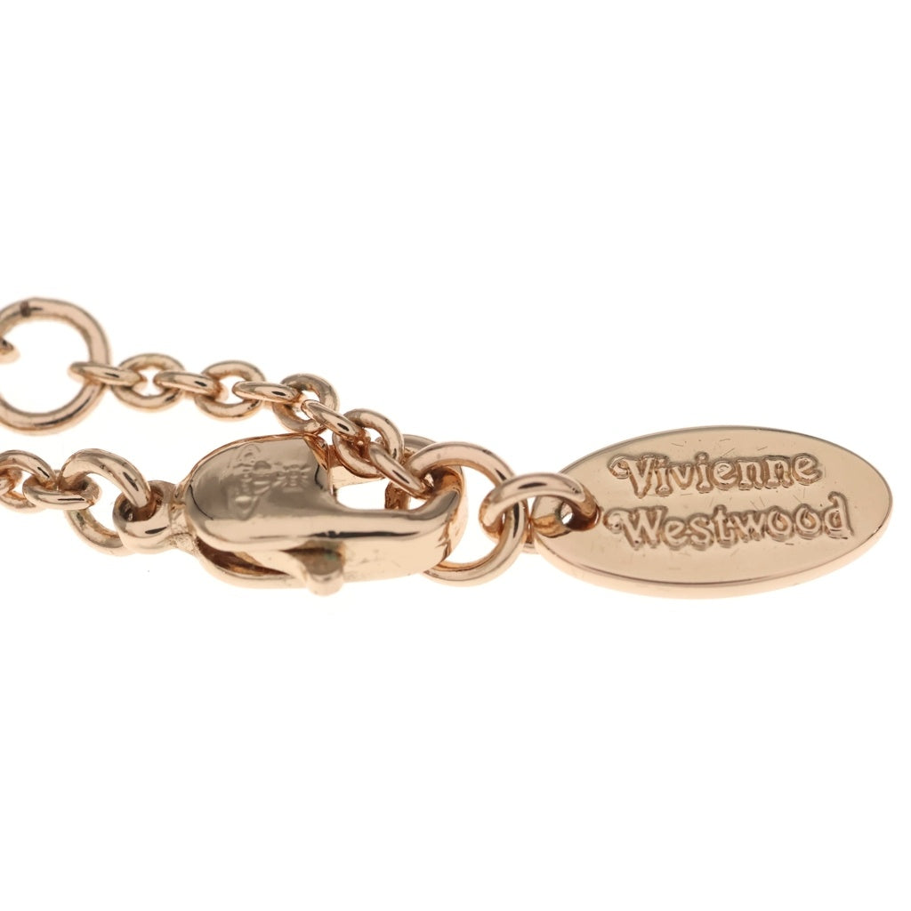 Vivienne Westwood(ヴィヴィアンウエストウッド) メイフェアペンダント オーブネックレス メタル ピンクゴールド ラインストーン レディース