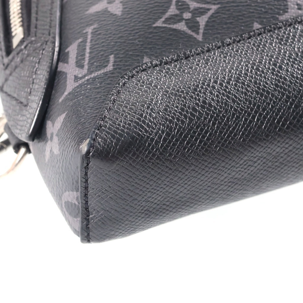 LOUIS VUITTON(ルイヴィトン) モノグラム タイガラマ×エクリプス デュオ・スリングバッグ ボディバッグ ショルダーバッグ ブラック PVC×レザー M30936