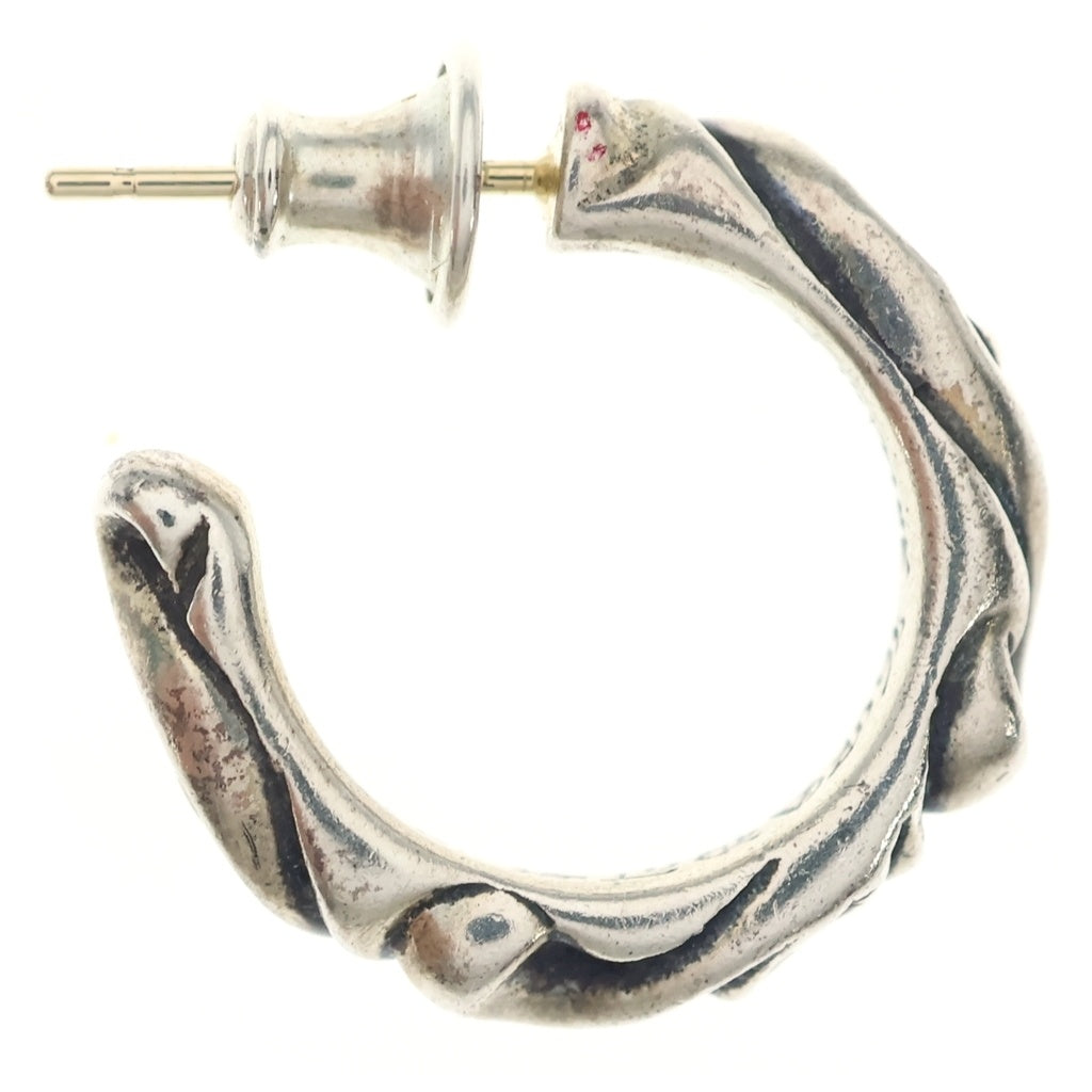 CHROME HEARTS(クロムハーツ) HOOP SCROOL スクロール フープピアス シルバー BCA102