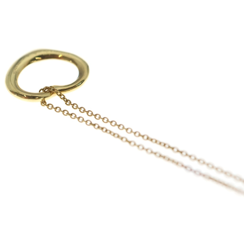 TIFFANY & Co.(ティファニー) オープンハート ネックレス ペンダント エルサ ペレッティ K18イエローゴールド レディース