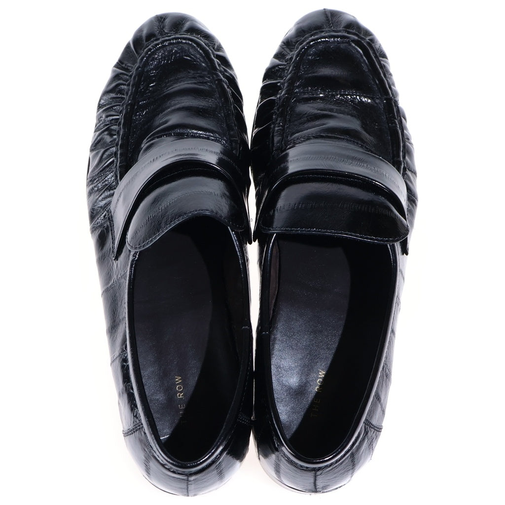 THE ROW(ザロウ) Soft Loafer in Eel ソフト ローファー イール レザー ローカットシューズ ブラック レディース F2018E17BLK