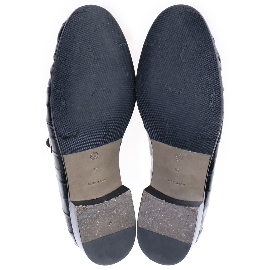 THE ROW(ザロウ) Soft Loafer in Eel ソフト ローファー イール レザー ローカットシューズ ブラック レディース F2018E17BLK