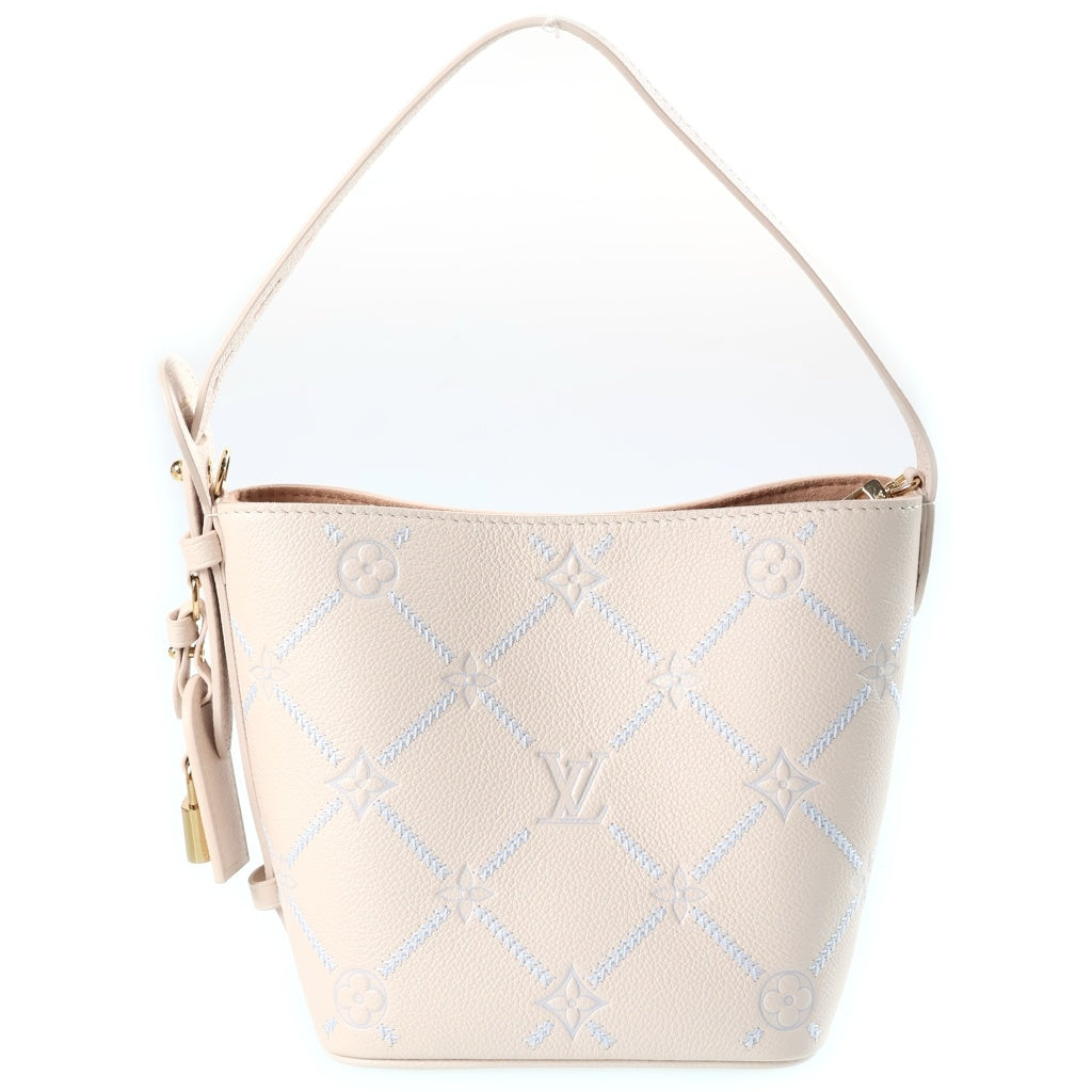 LOUIS VUITTON(ルイヴィトン) モノノグラム・アンプラント オール・イン BB 2WAYハンドバッグ ショルダーバッグ アイボリー レザー M28910 ゴールド金具 レディース