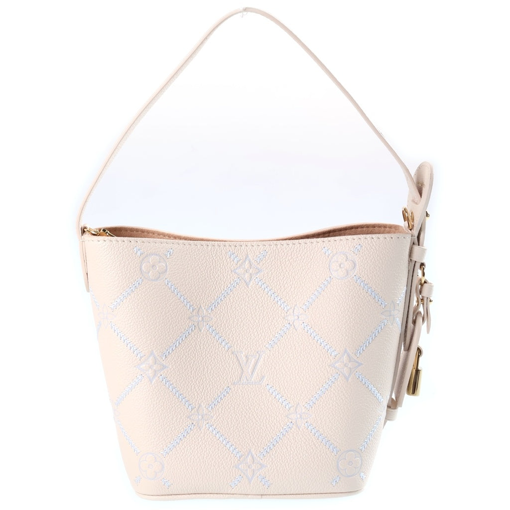 LOUIS VUITTON(ルイヴィトン) モノノグラム・アンプラント オール・イン BB 2WAYハンドバッグ ショルダーバッグ アイボリー レザー M28910 ゴールド金具 レディース