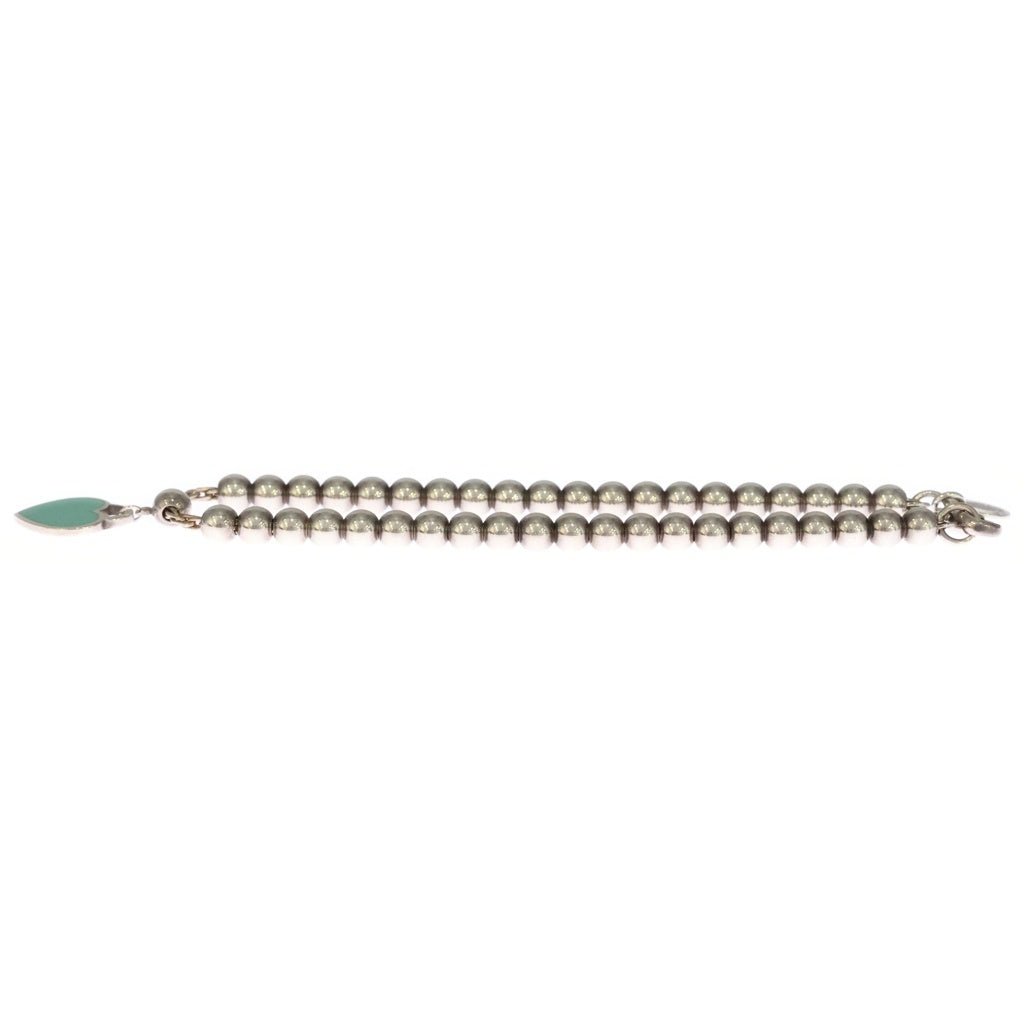 TIFFANY & Co.(ティファニー) リターントゥ ブルーハート ボールチェーンブレスレット シルバー×ティファニーブルー SV925 レディース