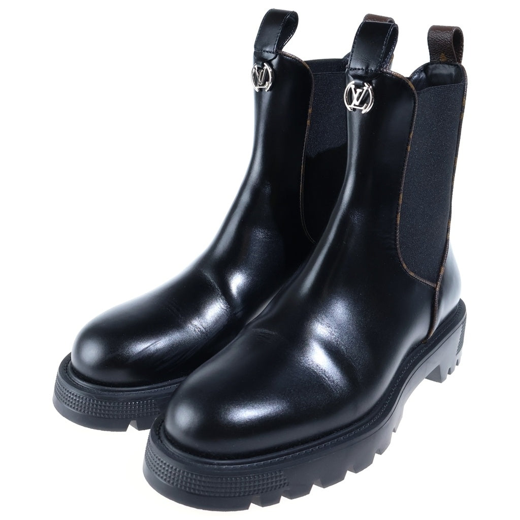 LOUIS VUITTON(ルイヴィトン) ディストリクト チェルシー アンクルブーツ ブラック レザー #36 1/2 1AIBUU レディース