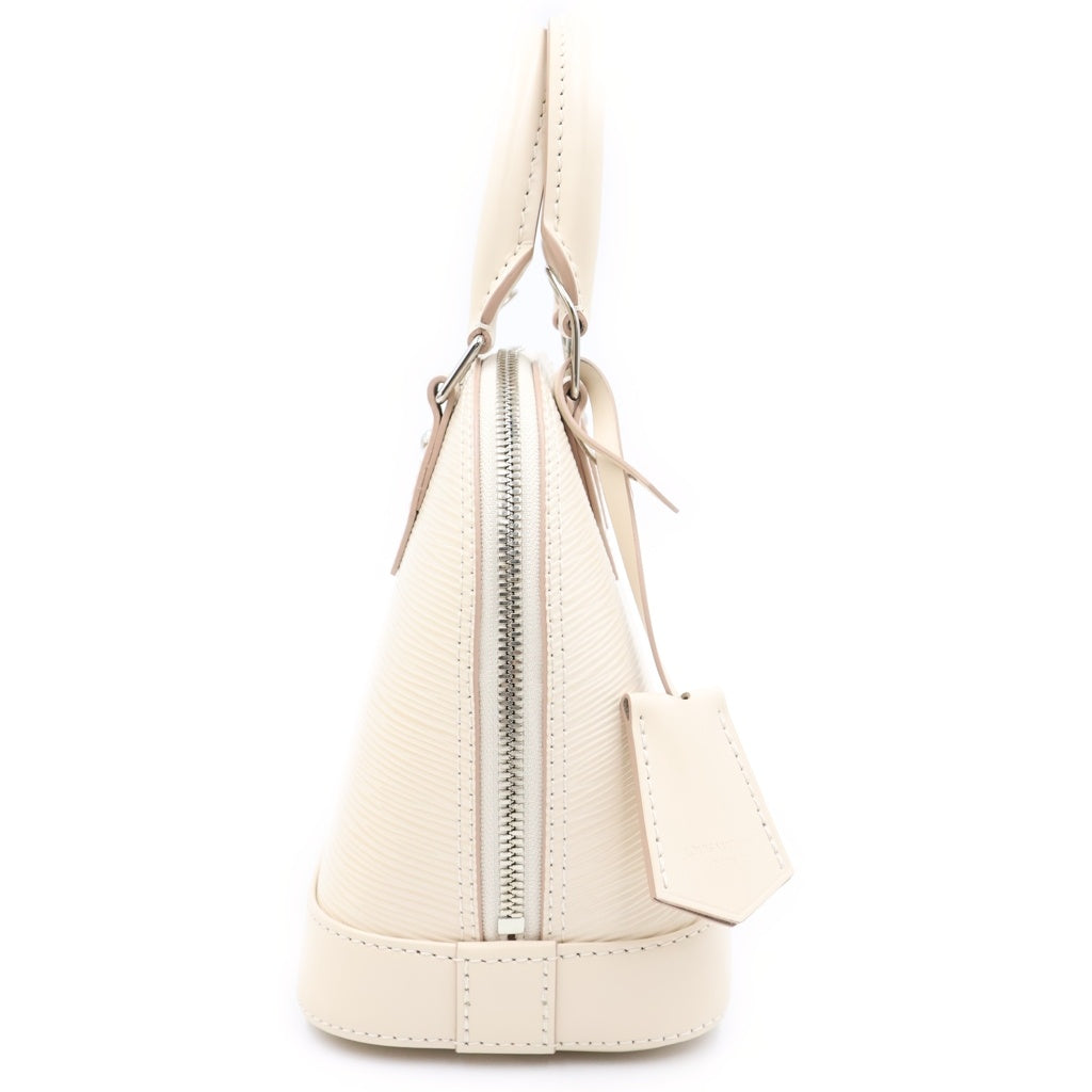 LOUIS VUITTON(ルイヴィトン) エピ アルマBB レザー シルバー金具 2WAY ハンドバッグ ショルダーバッグ クオーツホワイト M14432 レディース