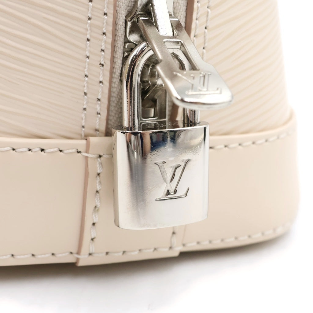 LOUIS VUITTON(ルイヴィトン) エピ アルマBB レザー シルバー金具 2WAY ハンドバッグ ショルダーバッグ クオーツホワイト M14432 レディース