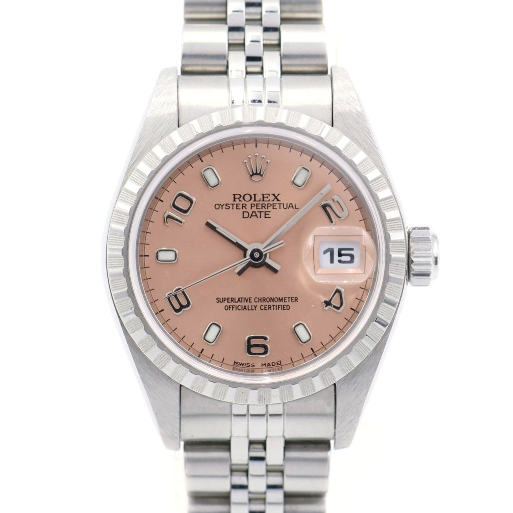 ROLEX(ロレックス) オイスターパーペチュアル デイト ピンク文字盤 ステンレス 自動巻き SS/AT 79240 P番 腕時計