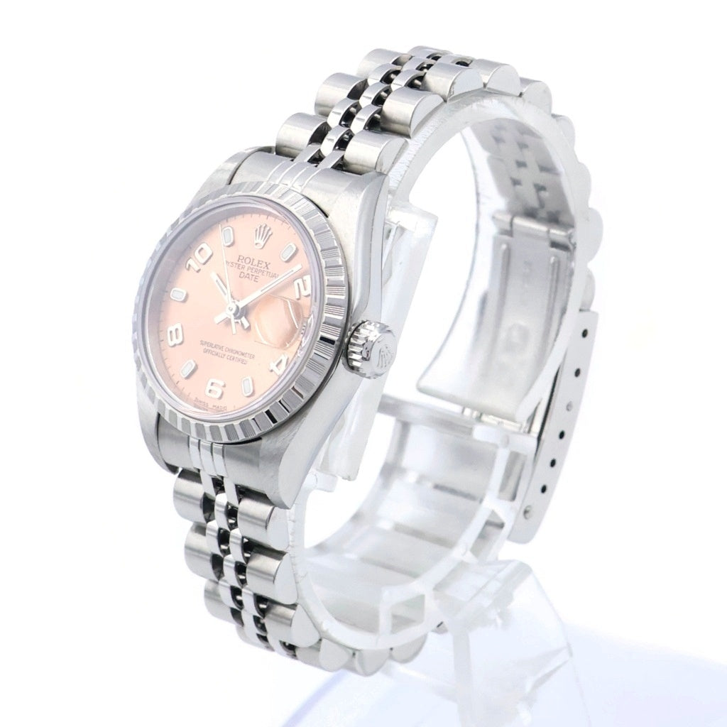 ROLEX(ロレックス) オイスターパーペチュアル デイト ピンク文字盤 ステンレス 自動巻き SS/AT 79240 P番 腕時計