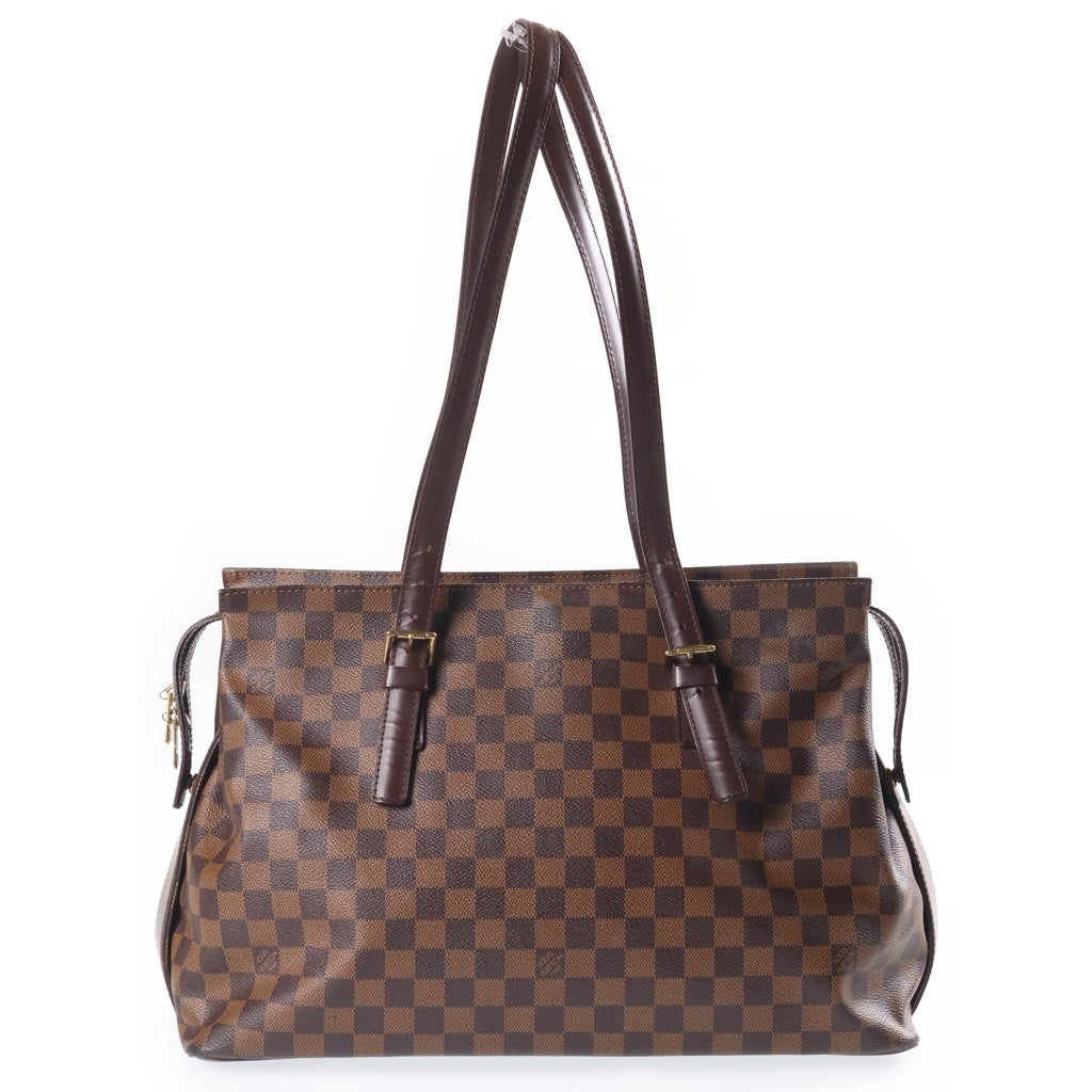 LOUIS VUITTON(ルイヴィトン) ダミエ チェルシー ハンドバッグ トートバッグ ブラウン PVC×レザー N51119 レディース