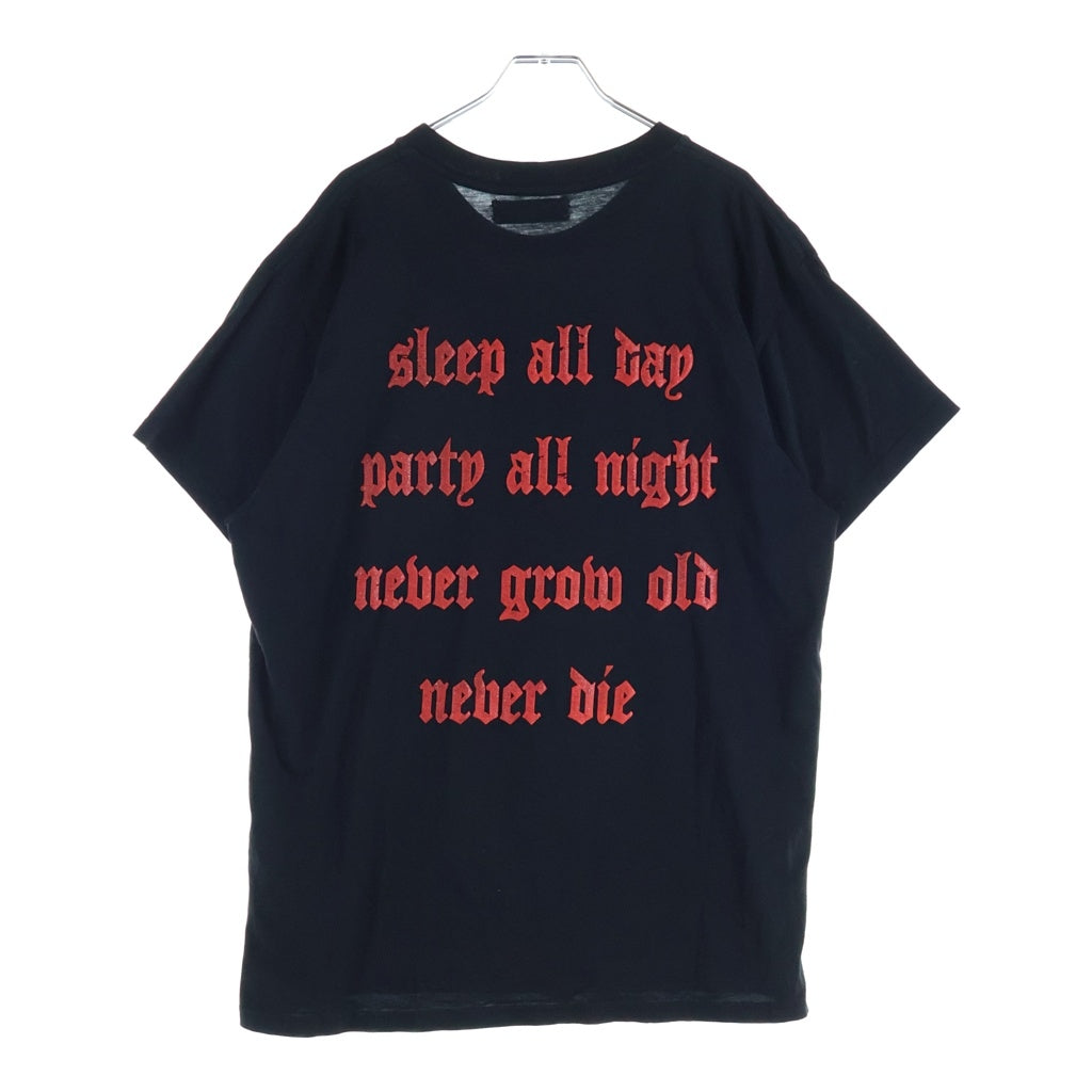 AMIRI(アミリ) 18AW THE LOSTBOYS USA製 フェイスロゴ ロストボーイコットン クルーネックTシャツ 半袖 カットソーブラック