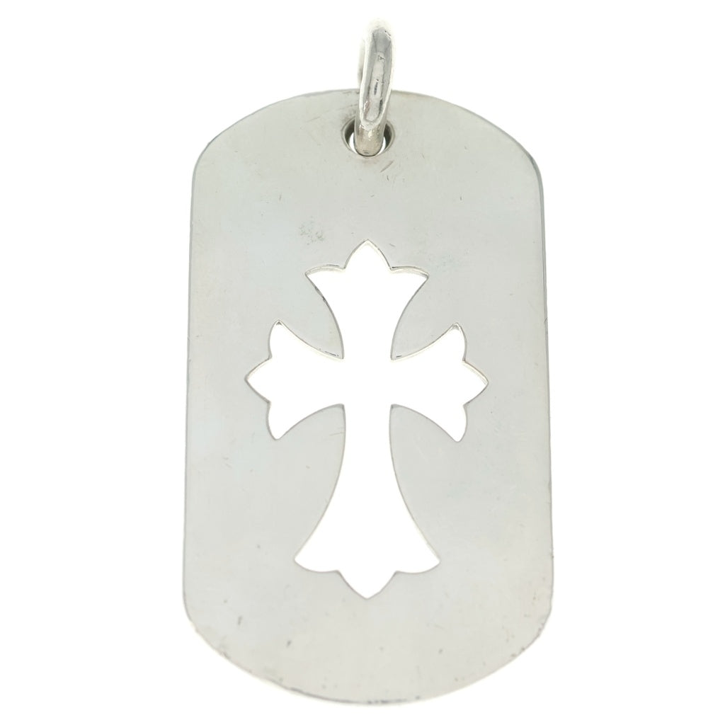 CHROME HEARTS(クロムハーツ) D TAG LRG CO CRS カットアウトクロスドッグタグ ラージ ペンダントトップ シルバー BCA239