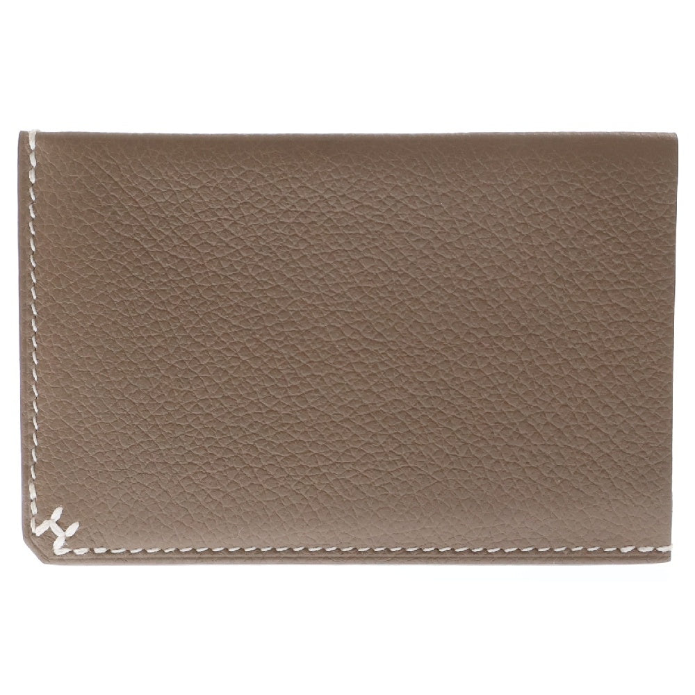 HERMES(エルメス) Hセリエ カードケース エトゥープ エヴァーグレイン B刻印 名刺入れ カードケース ベージュ