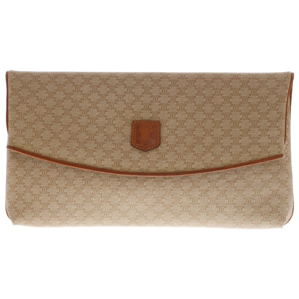 CELINE(セリーヌ) マカダム柄 ロゴ クラッチバック ベージュ