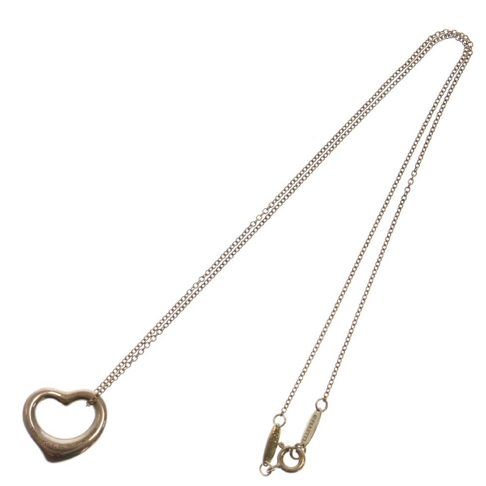 TIFFANY&Co(ティファニー) オープンハート シルバーネックレス シルバー