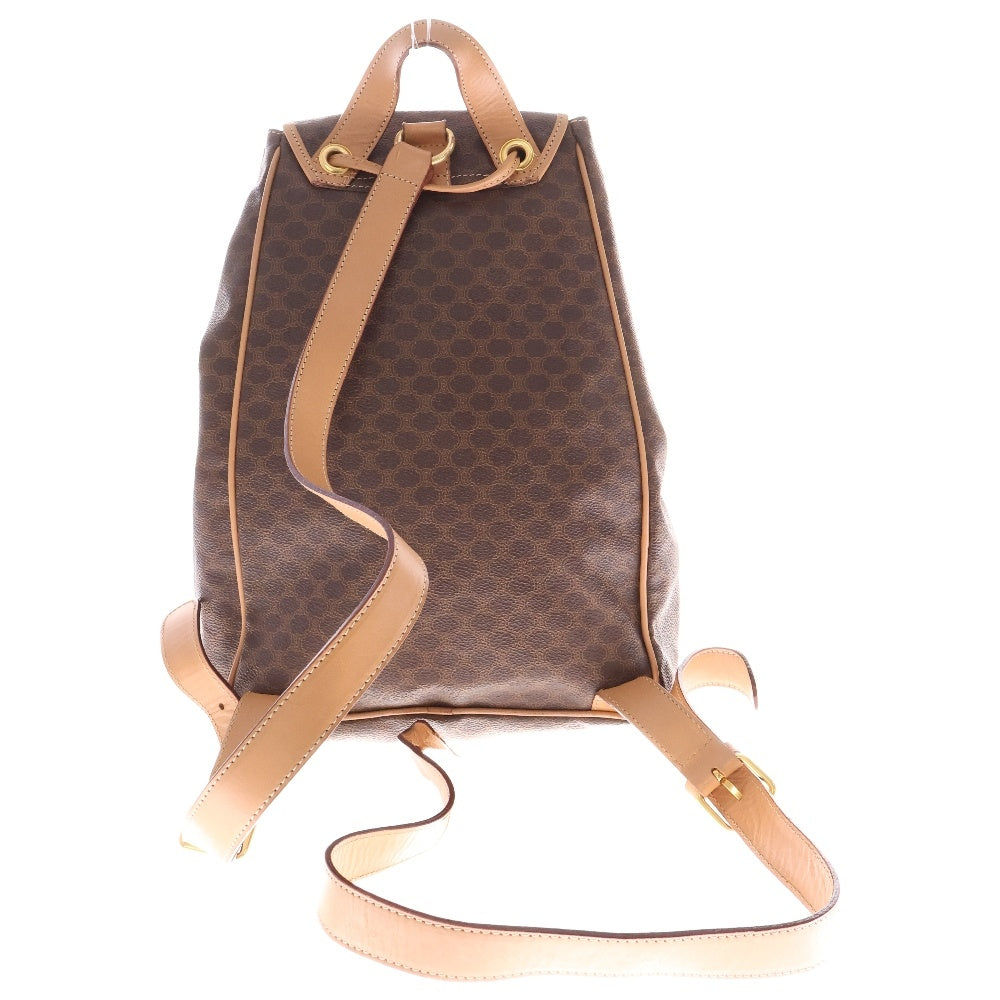 CELINE(セリーヌ) マカダム レザーバックパック リュック ブラウン