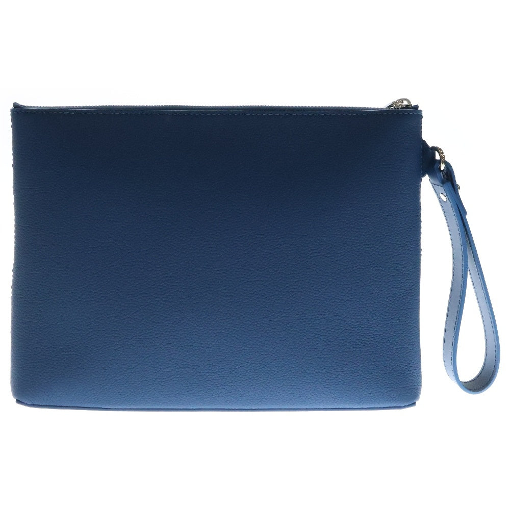 LOUIS VUITTON(ルイヴィトン) LVアエログラム テイクオフポーチ レザー クラッチバッグ ブルー M82813