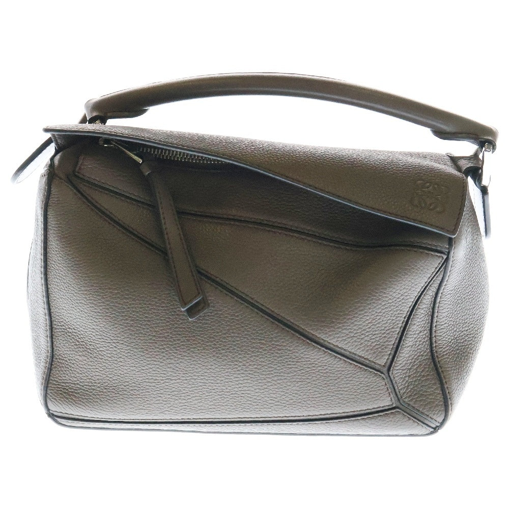 LOEWE(ロエベ) パズルバッグ 2WAY レザー ハンドバッグ ショルダーバッグ スモール グレー A510P60X41