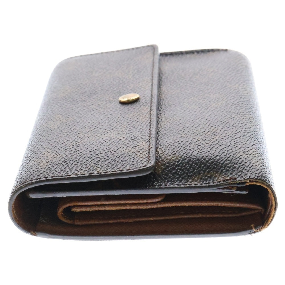 LOUIS VUITTON(ルイヴィトン) モノグラム ポルト トレゾール エテュイ パピエ 三つ折り財布 ブラウン PVCレザー M61202