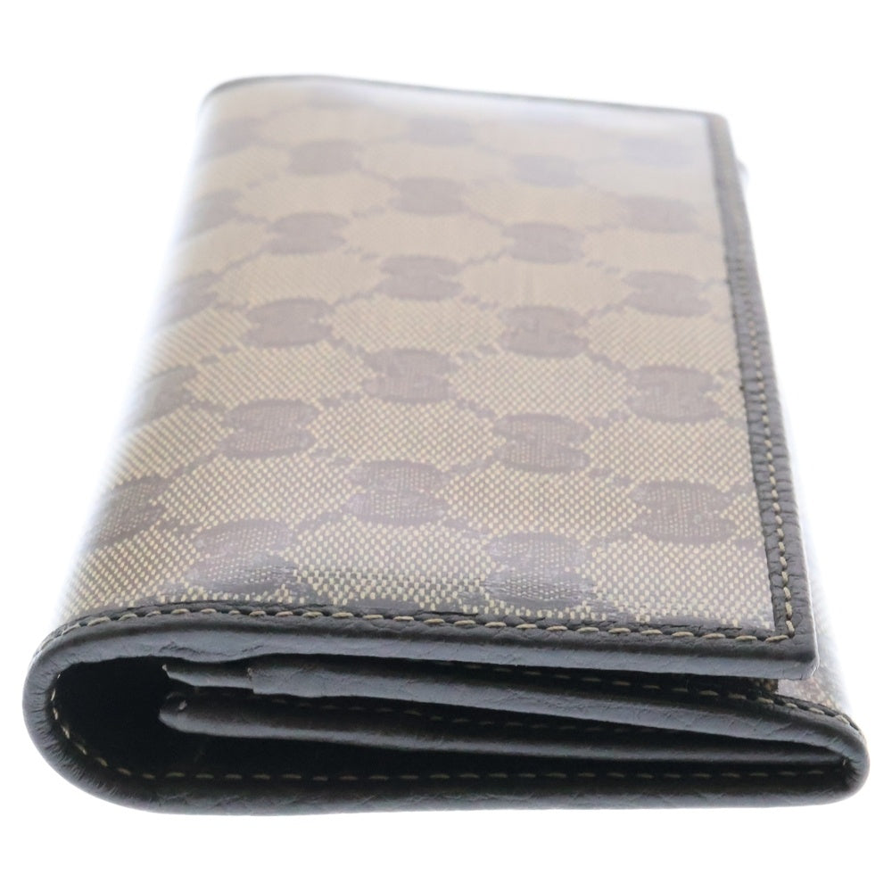 GUCCI(グッチ) GGクリスタル 二つ折り長財布 ロングウォレット キャンバス ブラウン 305282