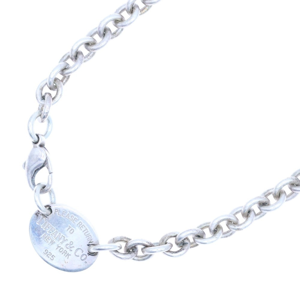 TIFFANY&Co(ティファニー) リターントゥ オーバルタグ チョーカー チェーンネックレス シルバー