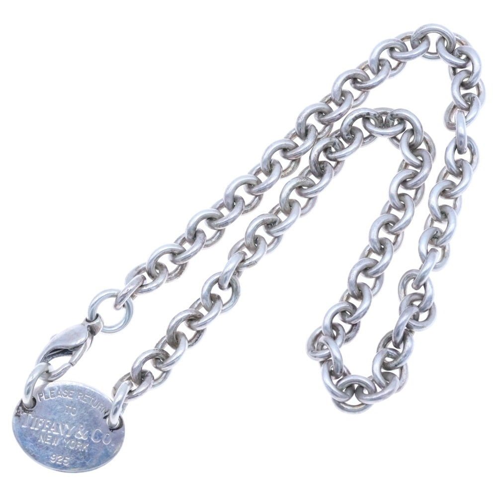 TIFFANY&Co(ティファニー) リターントゥ オーバルタグ チョーカー チェーンネックレス シルバー