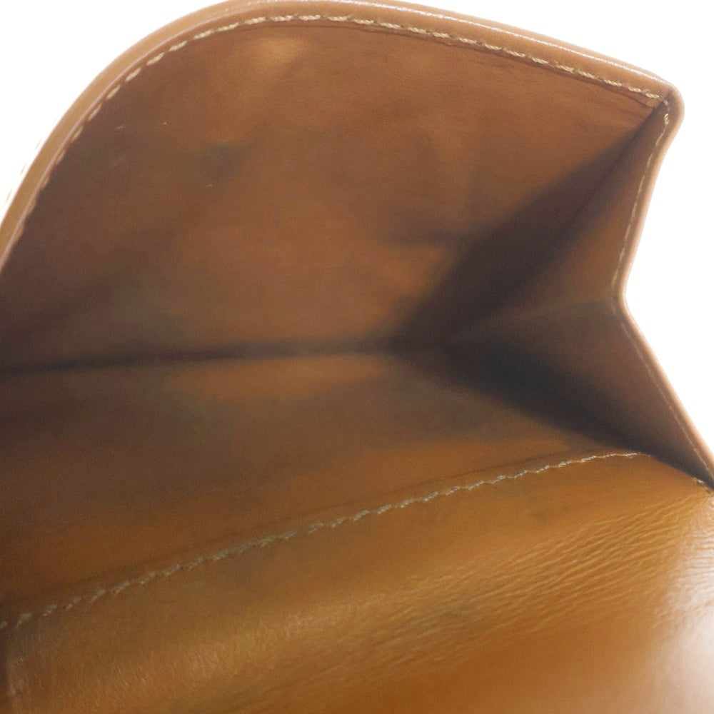 TOD'S(トッズ) 2つ折り財布 コンパクトウォレット ゴールド キャメル ゴールド金具 レザー
