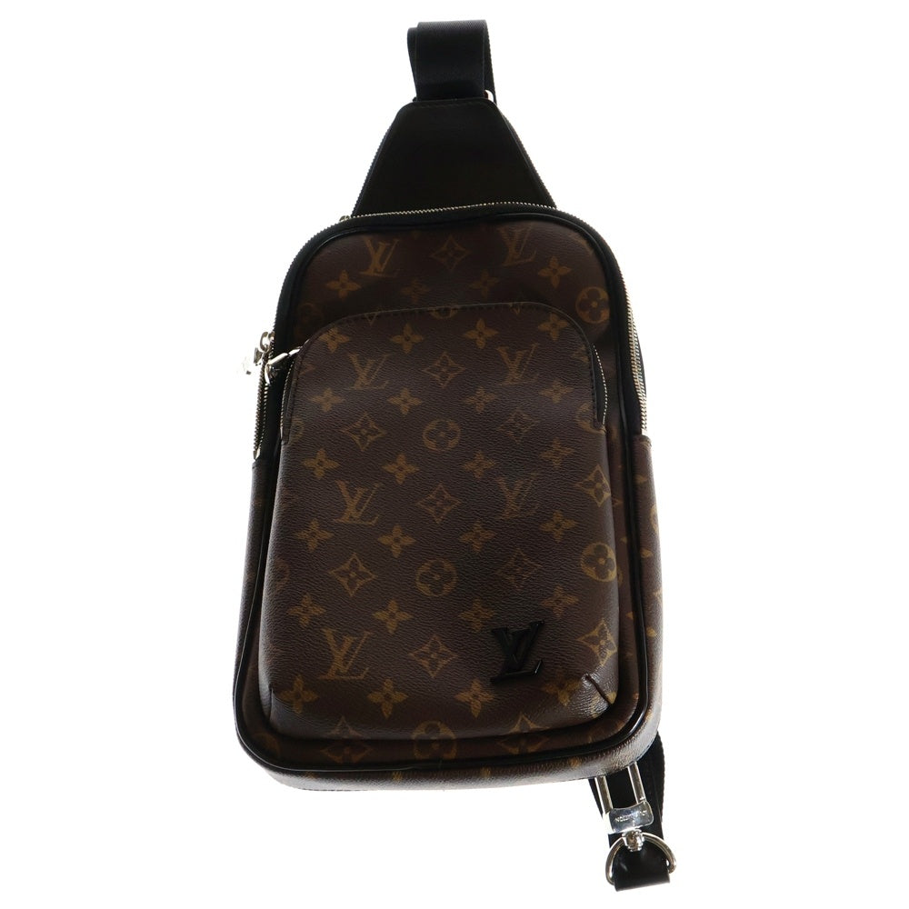 LOUIS VUITTON(ルイヴィトン) モノグラムマカサー アヴェニュー スリングバッグ レザーボディバッグ ブラウン M46327
