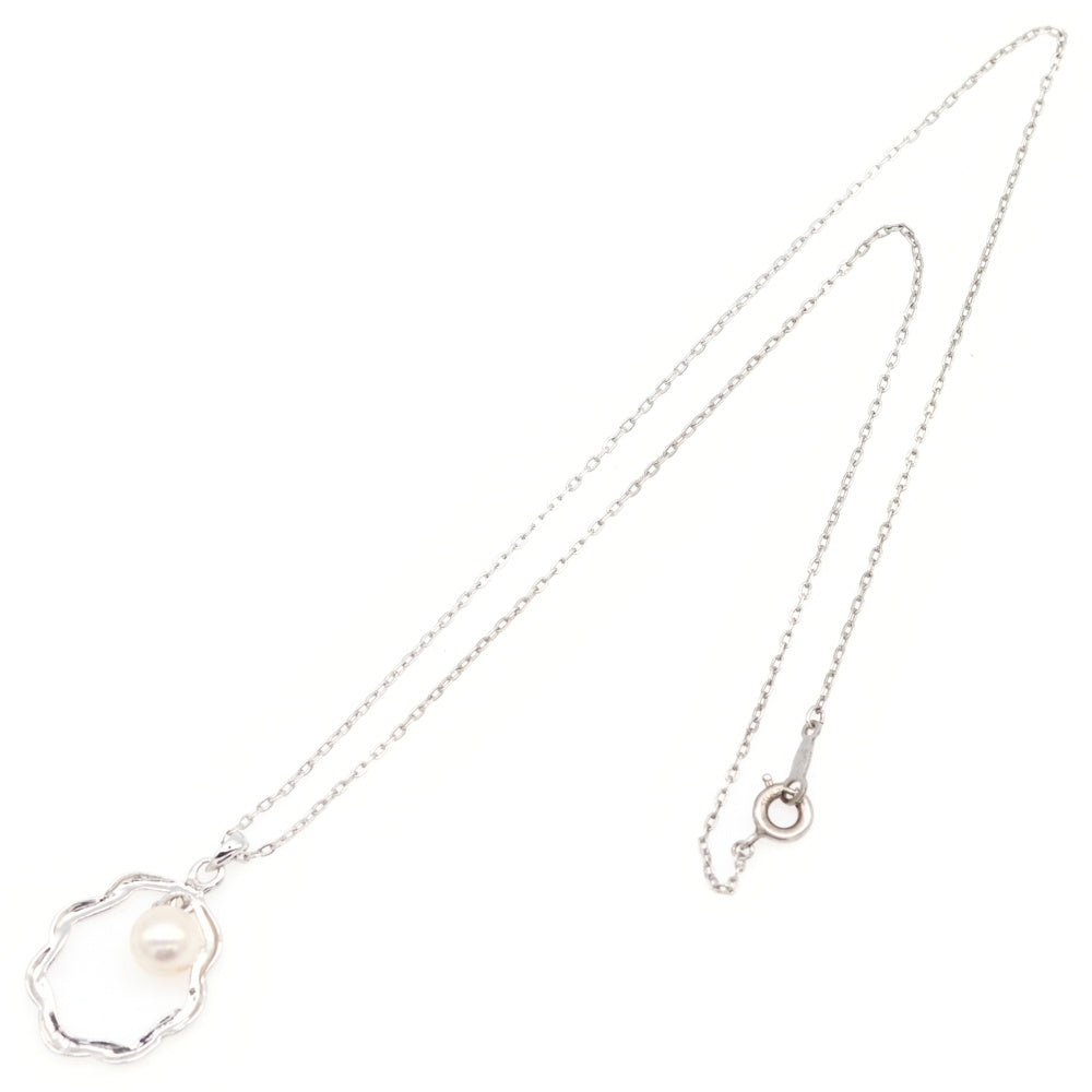 MIKIMOTO(ミキモト) パール フレームデザイン ネックレス SV シルバー アクセサリー