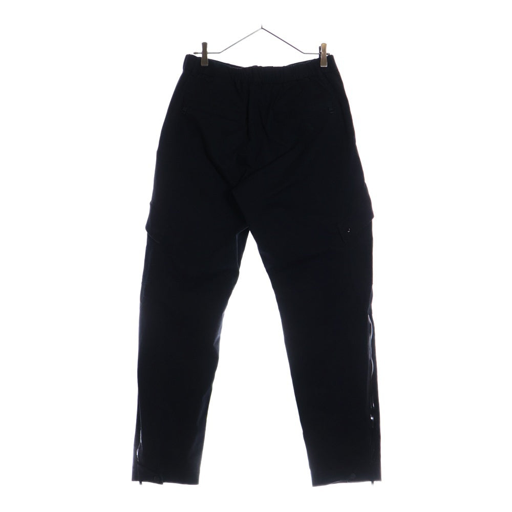 MONCLER(モンクレール) 22SS PANTALONE SPORTIVO ラバーワッペンロゴ マルチポケット ストレッチ コットン テーパード カーゴパンツ ブラック H10912A00003 54A1U
