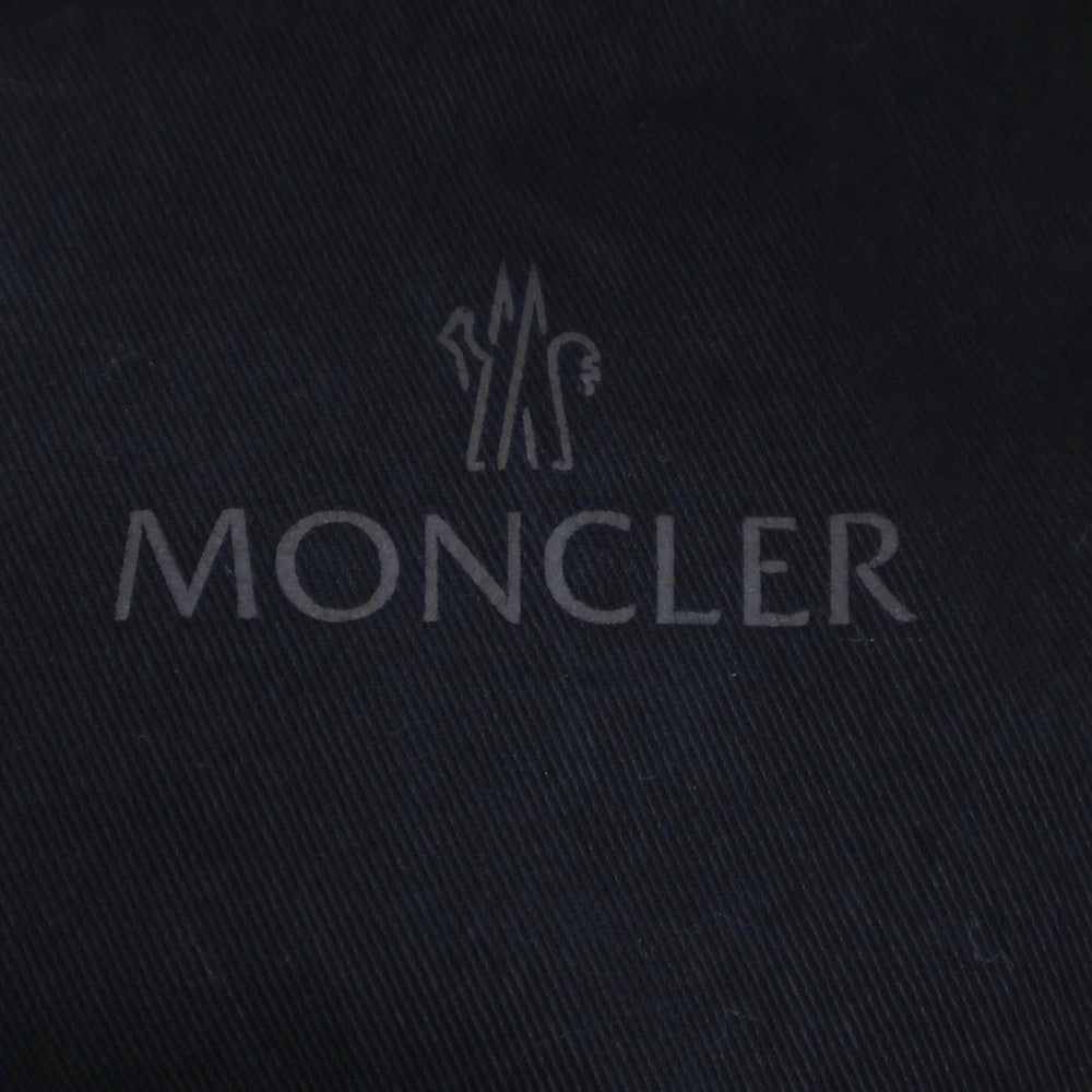 MONCLER(モンクレール) 22SS PANTALONE SPORTIVO ラバーワッペンロゴ マルチポケット ストレッチ コットン テーパード カーゴパンツ ブラック H10912A00003 54A1U
