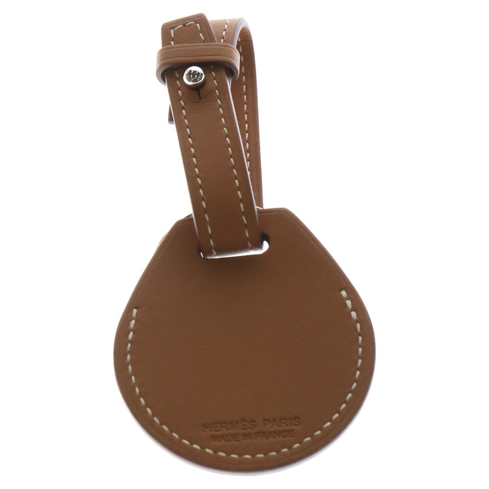 HERMES(エルメス) Apple AirTag エアタグ アップル ヴォースイフト バッグチャーム キーリング ゴールド ブラウン シルバー レザー 金具 Z刻印