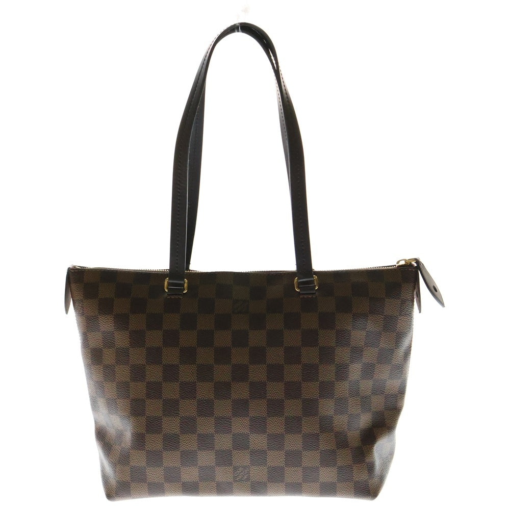 LOUIS VUITTON(ルイヴィトン) イエナPM ダミエ エベヌ PVC レザー ハンドバッグ ゴールド金具 ブラウン N41012 RFID