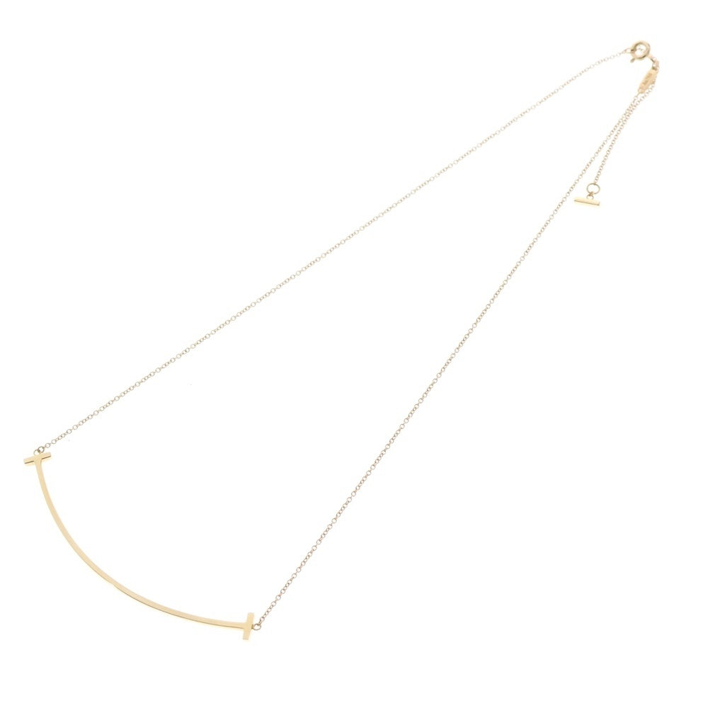 TIFFANY&Co(ティファニー) Tスマイル ラージ ネックレス ペンダント ピンクゴールド Au750YG 3.8g
