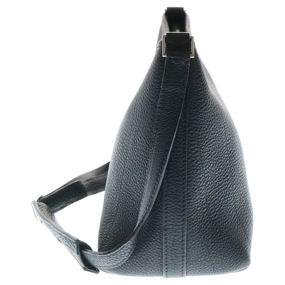 HERMES(エルメス) ベルランゴPM ハンドバッグ ワンショルダーバッグ ブラック シルバー金具 エプソン □E刻印