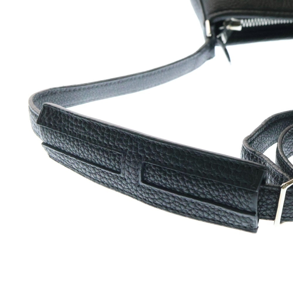 HERMES(エルメス) ベルランゴPM ハンドバッグ ワンショルダーバッグ ブラック シルバー金具 エプソン □E刻印