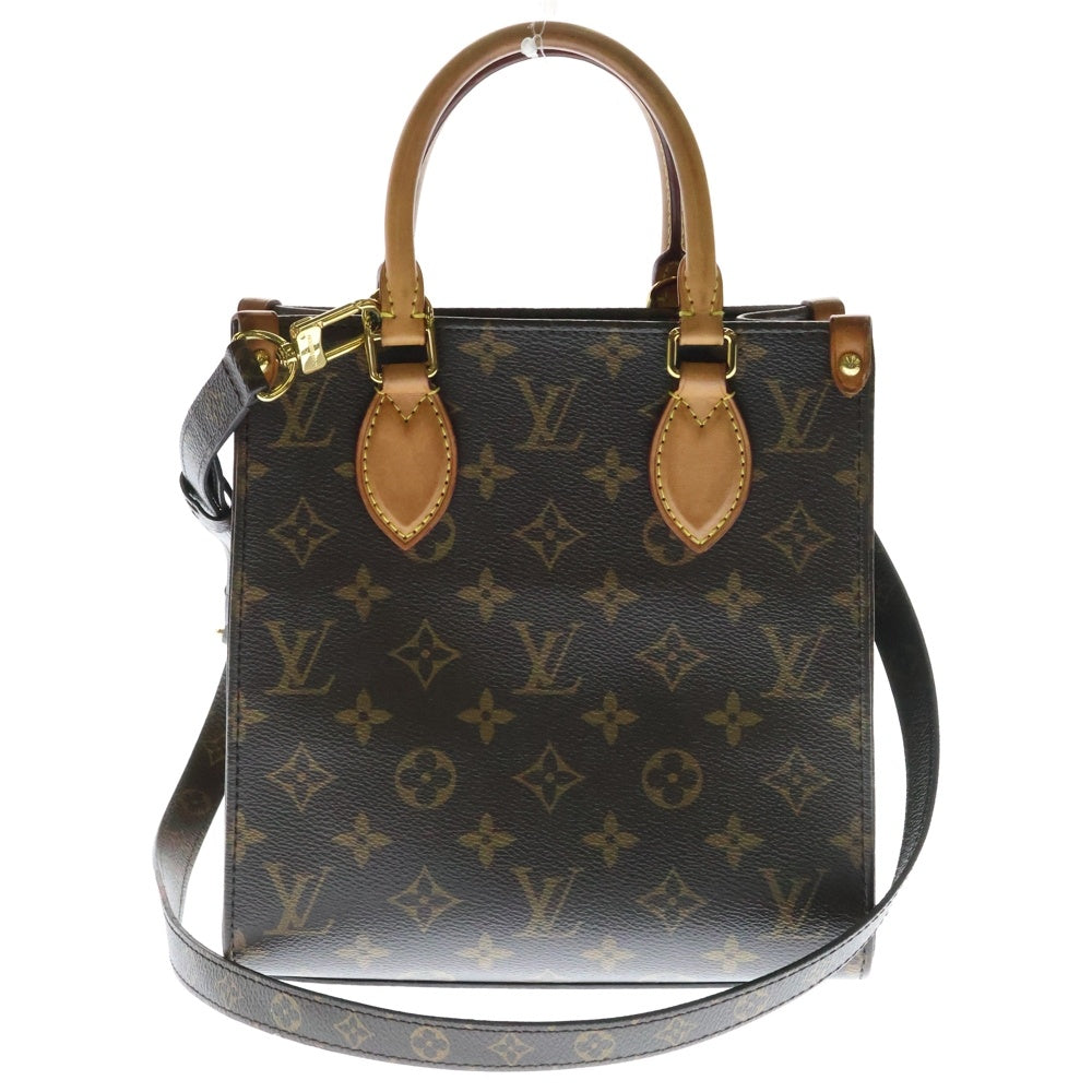 LOUIS VUITTON(ルイヴィトン) モノグラム サックプラBB ICタイプ 2WAYバッグ ショルダーバッグ ミニトートバッグ ハンドバッグ ブラウン ゴールド金具 レザー×PVC M45847