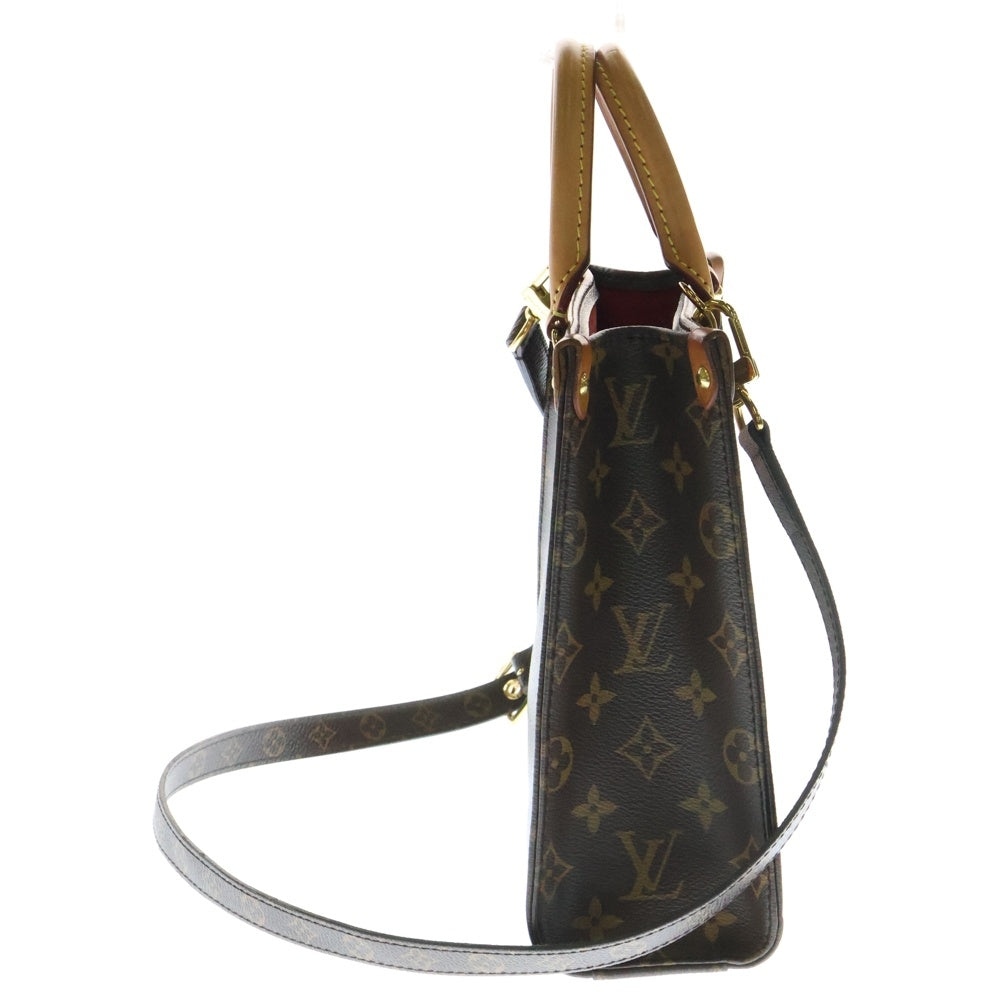 LOUIS VUITTON(ルイヴィトン) モノグラム サックプラBB ICタイプ 2WAYバッグ ショルダーバッグ ミニトートバッグ ハンドバッグ ブラウン ゴールド金具 レザー×PVC M45847