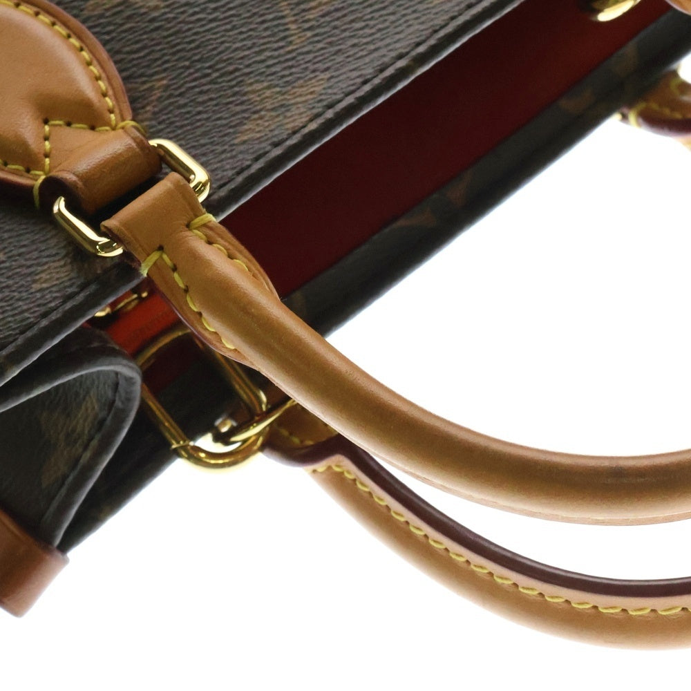 LOUIS VUITTON(ルイヴィトン) モノグラム サックプラBB ICタイプ 2WAYバッグ ショルダーバッグ ミニトートバッグ ハンドバッグ ブラウン ゴールド金具 レザー×PVC M45847