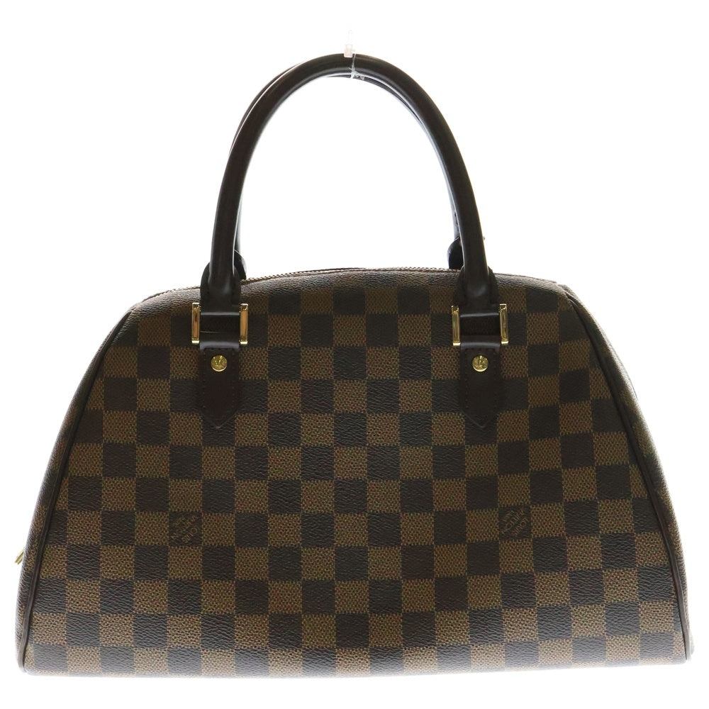 LOUIS VUITTON(ルイヴィトン) ダミエ リベラMM ハンドバッグ ブラウン レザー×PVC ゴールド金具 N41434