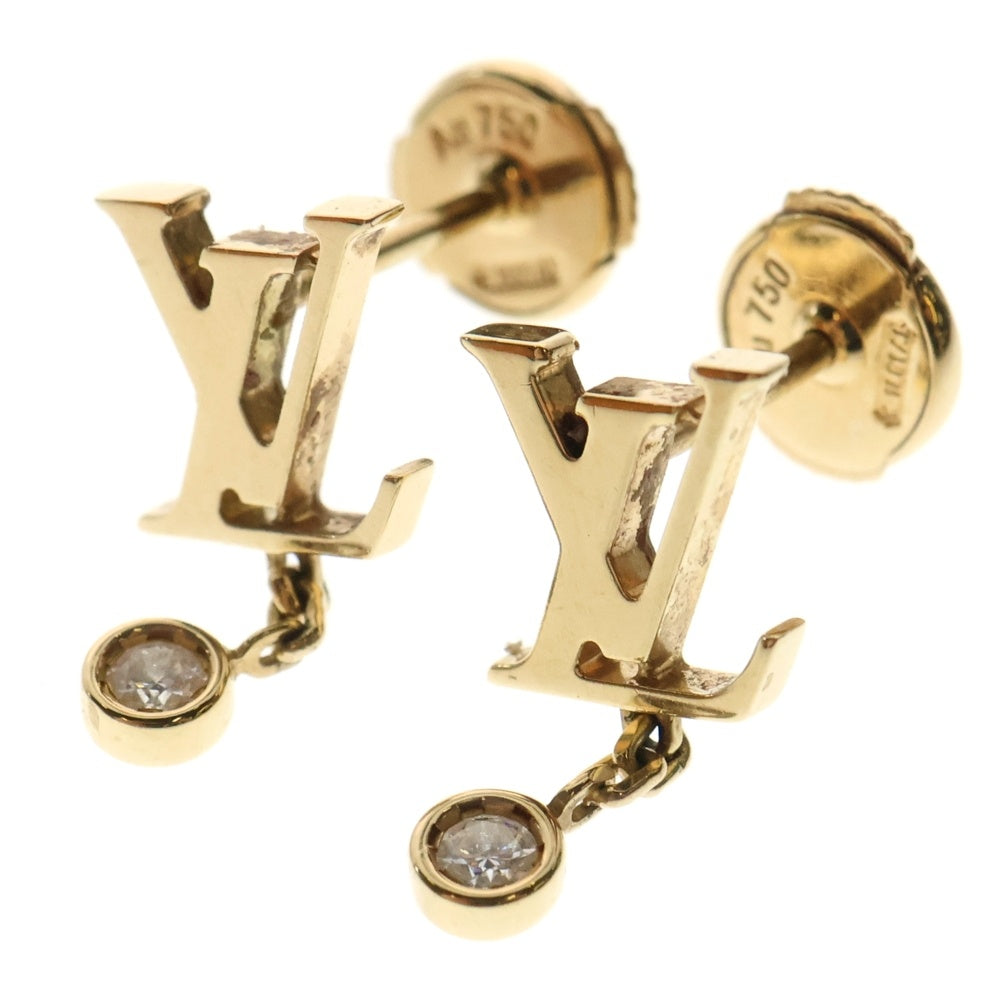 LOUIS VUITTON(ルイヴィトン) ピュス イディール ブロッサム LV ダイヤモンド ピアス イエローゴールド 750YG Q96549 ジュエリー アクセサリー